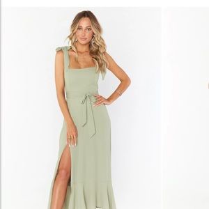 ShowMeYourMumu Claire Midi Dress Moss
Green Crisp
